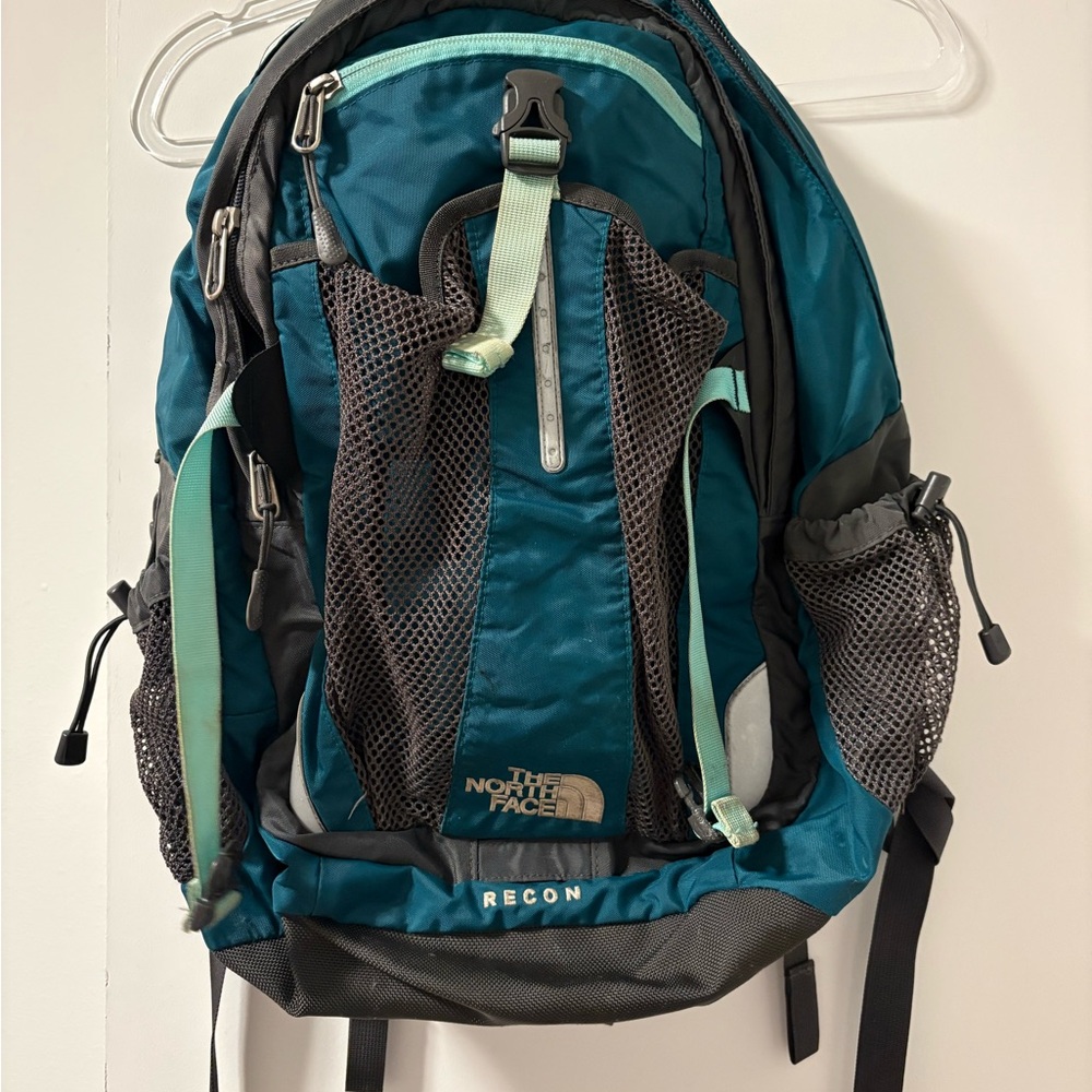 The North Face Teal and Gray Recon Backpack